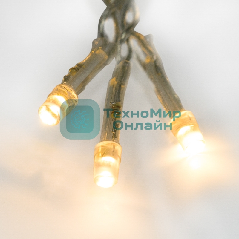 Гирлянда светодиодная Neon-night Дождь 3х2 м 240 LED, прозрачный ПВХ, с контроллером, теплое белое свечение