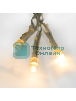 Гирлянда светодиодная Neon-night Дождь 3х2 м 240 LED, прозрачный ПВХ, с контроллером, теплое белое свечение