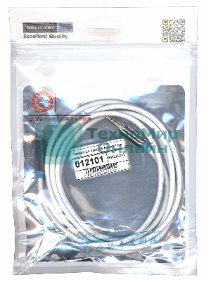 Кабель Vention 3.5 Jack-3.5 Socket 1.5m белый круглый 12101
