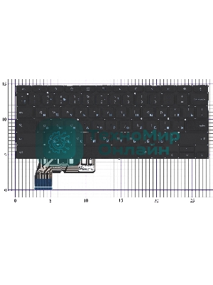 Клавиатура для ноутбука Asus Chromebook C223N черная