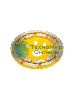 Чашка алмазная шлифовальная Kranz двухрядная, 115х22,2 мм