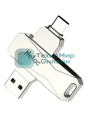 Флешка USB Netac U782C NT03U782C-128G-30PN dual USB 3.0+TypeC 128Gb, retail version