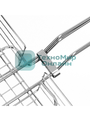 Решетка-гриль Sparta 240х310х55 мм, объемная хромированная