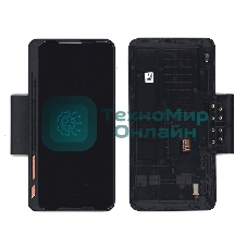 Дисплей для Asus ZS660KLS черный с рамкой