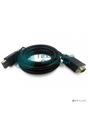 Кабель DisplayPort->VGA Cablexpert CCP-DPM-VGAM-5M, 5м, 20M/15M, черный, экран, пакет
