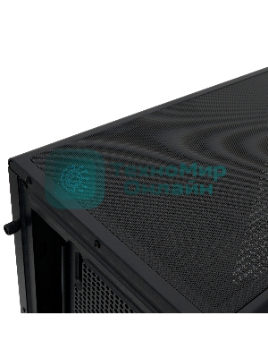 Компьютерный корпус HSPD F510, Panoramic Mid Tower, черный, TG, 0.5 SPCC, 3x120мм ARGb ATX, mATX, mITX 180/280/160мм 1x2.5