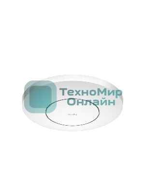 Точка доступа AX3000 Dual Band Ceiling Mount Wi-Fi 6 Access Point, Chipset MT7981, 802.11ax/ac/a/b/g/n, 2402Mbps at 5GHz + 574Mbps at 2.4GHz, 1 x 2.5G RJ45 Port, MU-MIMO, Support 12V DC or 802.3at PoE or Passive PoE, Internal Antennas, 48V passive PoE adapter included, Cudy Mesh Support
