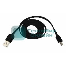 Кабель Rexant USB кабель универсальный microUSB шнур плоский 1М черный