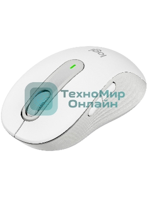 Мышь беспроводная Logitech Signature M650 белый, 4000 dpi, радиоканал, Bluetooth, USB, кнопки - 5