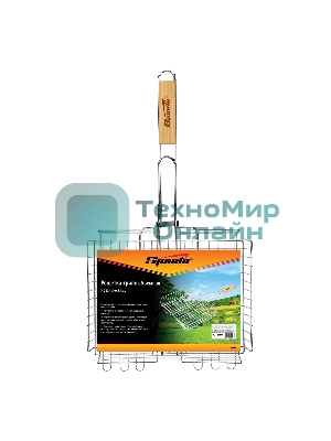 Решетка-гриль Sparta 240х310х55 мм, объемная хромированная