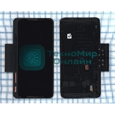 Дисплей для Asus ZS660KLS черный с рамкой