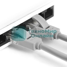 Патч-корд Greenconnect прямой 0.15m, UTP кат.5e, серый, позолоченные контакты, 24 AWG, литой, GCR-LNC03-0.15m, ethernet high speed 1 Гбит/с, RJ45, T568B Greenconnect Патч-корд прямой 0.15m, UTP кат.5e, серый, позолоченные контакты, 24 AWG, литой, GCR-LNC03-0.15m, ethernet high speed 1 Гбит/с, RJ45, T568B