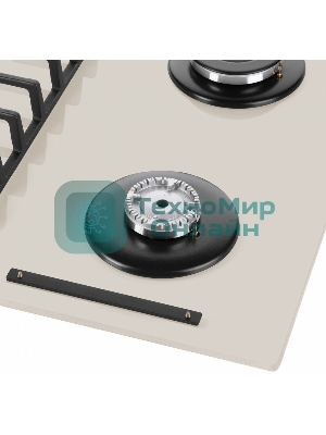 Газовая варочная панель Maunfeld EGHG.64.6CBG/G, 4 конфорки, закаленное стекло, бежевый