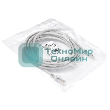 Патч-корд LSZH ExeGate EX290422RUS UTP-RJ45-RJ45-5e-10M-LSZH-GY, UTP, cat.5e, 10м, серый