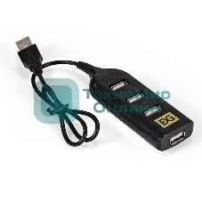 USB-концентратор ExeGate EX293976RUS DUB-42 (кабель-адаптер USB2.0 --> 4xUSB2.0, Plug&Play, черный)