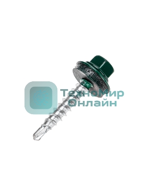 Саморез кровельный Kranz 4,8х29, окрашенный RAL 6005, короб (250 шт/уп)