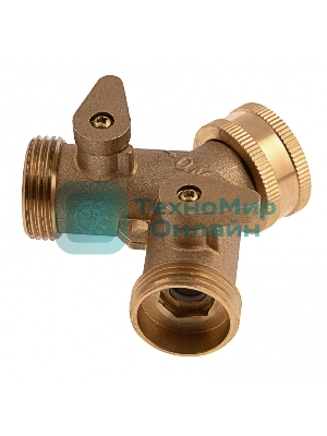 Разветвитель Palisad 2-х канальный, регулируемый, внешняя и внутренняя резьба 3/4