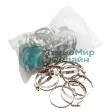 Хомуты Сибртех нержав. сталь, стандартное болтовое крепление 50-70 мм, ширина 9 мм, 50 шт.