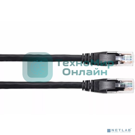 Патч-корд литой AOpen ANP612B-BK-3M (7/0.20) UTP кат.6 черный 3m