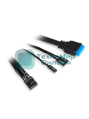 Компьютерный корпус HSPD F510, Panoramic Mid Tower, черный, TG, 0.5 SPCC, 3x120мм ARGb ATX, mATX, mITX 180/280/160мм 1x2.5