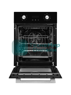 Духовой шкаф электрический Monsher MOE 4592 Acier ширина 45 см, High-Tech, 50 л, гидролизная очистка, 9 режимов, черный/нерж. сталь