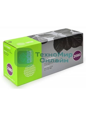 Картридж лазерный Cactus CS-TN2080 черный (700 стр.) для Brother HL-2130R/DCP-7055R