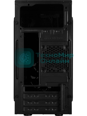 Компьютерный корпус Aerocool/Formula Cs-105, mATX, без БП, 187x361x355мм (ШxГxВ), USB 3.0 x1, USB 2.0 x1, металл 0,5мм, 120-мм вентилятор в комплекте, черный