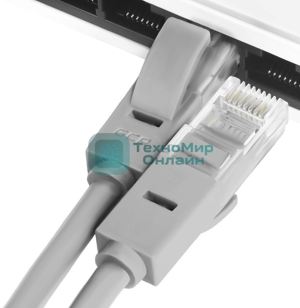Патч-корд Greenconnect прямой 0.15m, UTP кат.5e, серый, позолоченные контакты, 24 AWG, литой, GCR-LNC03-0.15m, ethernet high speed 1 Гбит/с, RJ45, T568B Greenconnect Патч-корд прямой 0.15m, UTP кат.5e, серый, позолоченные контакты, 24 AWG, литой, GCR-LNC03-0.15m, ethernet high speed 1 Гбит/с, RJ45, T568B