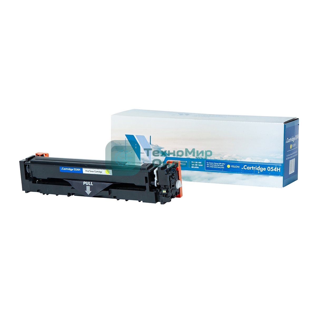 Картридж лазерный NVPrint совместимый NV-054H Yellow для Canon i-Sensys LBP-620/621/623/640/MF-640/641/642/643/644/645 (2300k)