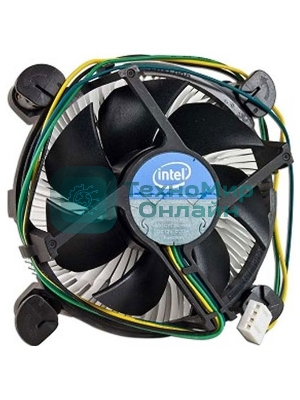 Кулер Intel E97379серебристый/черный 90мм алюминий 2500rpm 27db 4-pin 73W 58мм