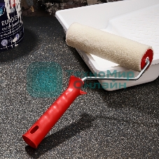 Валик Rexant велюр, ворс 5 мм, ширина ролика 180 мм, Ø 42 мм, бюгель 6 мм