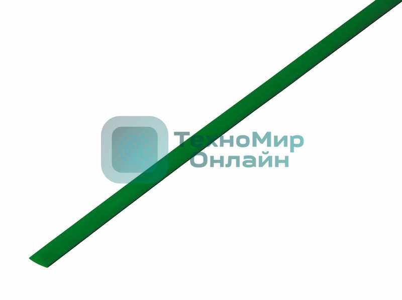 Термоусадочная трубка Rexant 3,5/1,75 мм, зеленая, упаковка 50 шт. по 1 м