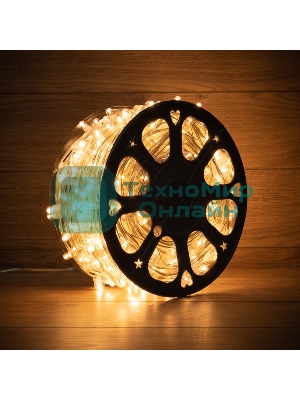 Гирлянда Neon-night LED Клип-лайт 12 V, прозрачный ПВХ, 150 мм, цвет диодов теплый белый, Flashing (белый)