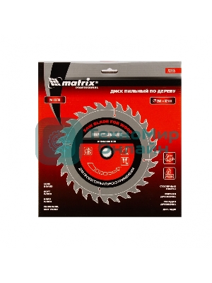 Пильный диск по дереву Matrix, ф250 х 32 мм, 24 зуба