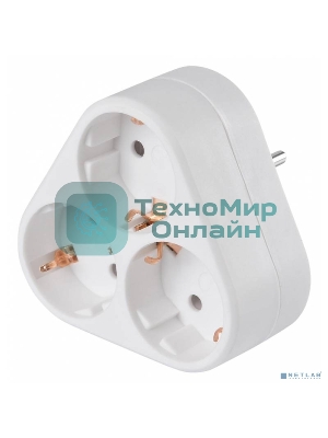 Сетевой разветвитель Buro BU-PS3VG-W (3 розетки) белый (пакет ПЭ)