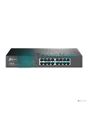 Коммутатор сетевой TP-Link SMB TL-SG1016DE 16-Port Gigabit Easy Smart Switch, 16 10/100/100Mbps RJ45 ports, MTU/Port/Tag-based VLAN, QoS, IGMP Snooping
