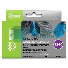 Картридж струйный Cactus CS-LC1240C голубой (12 мл) для Brother MFC-J6510/6910DW