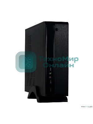 Компьютерный корпус MiniITX ExeGate MI-207 Black, miniITX/mATX, (без БП), 2хUSB, Audio