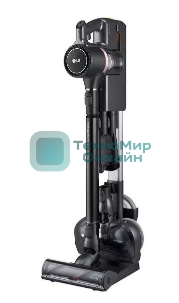 Пылесос вертикальный LG A9N-MASTERX черный, питание от аккумулятора, 160 Вт, уборка влажная/сухая, пылесборник 0.44 л, работа от АКБ max 50 мин