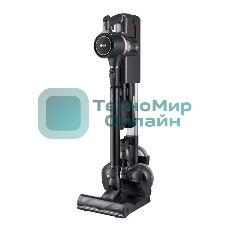 Пылесос вертикальный LG A9N-MASTERX черный, питание от аккумулятора, 160 Вт, уборка влажная/сухая, пылесборник 0.44 л, работа от АКБ max 50 мин