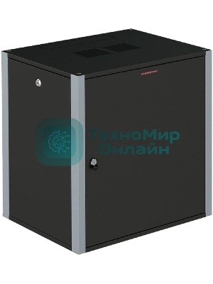 Шкаф коммутационный Sysmatrix (WP 6409.920) настенный 9U 600x450 мм пер. дв. металл 2 бок. пан. 60 кг черный 17 кг IP20