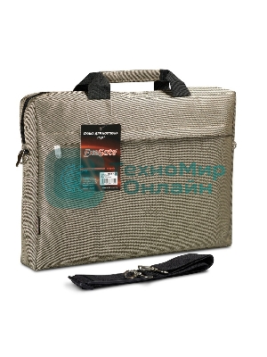 Сумка для ноутбука ExeGate EX212309RUS Start S15 Beige, бежевая, полиэстер, для ноутбуков до 15.6