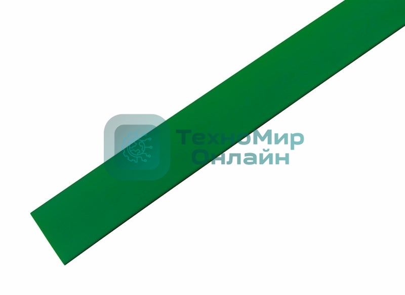 Термоусаживаемая трубка Rexant 19,0/9,5 мм, зеленая, упаковка 10 шт. по 1 м