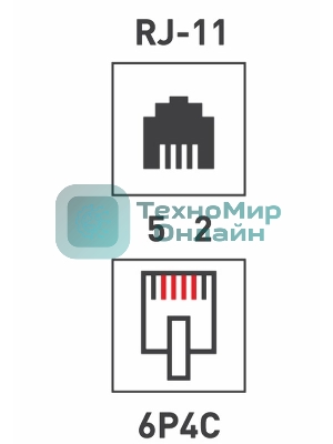 Телефонный разъем PROconnect RJ-14 (6P4C)