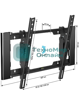 Кронштейн для телевизора Holder T4925-B черный 26