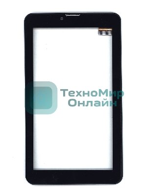 Сенсорное стекло (тачскрин) для Irbis TZ48, черное с рамкой