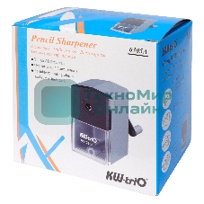 Точилка для карандашей механическая Kw-Trio 305Agr, 1 отверстие, 8мм пластик, серый