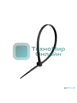 Стяжка (хомут) нейлоновая ExeGate CV66-500x4.8B EX293130RUS (нейлон 6.6, 500x4.8 мм, неоткрывающаяся, halogen free, -40°C - +85°C, черная, 100 шт)