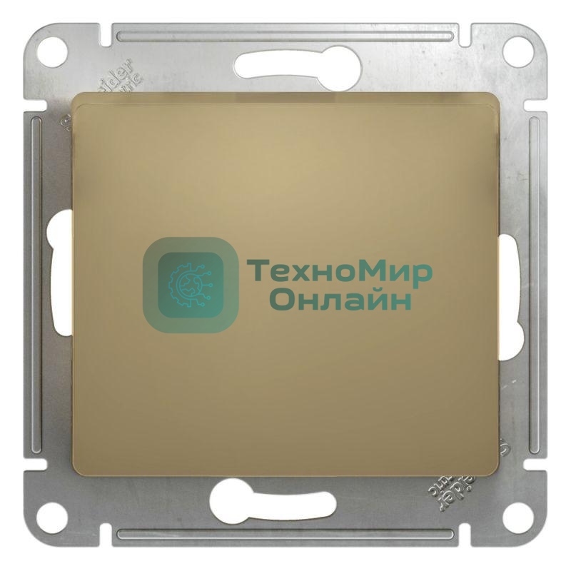Механизм выключателя 1-кл. СП Glossa 10А IP20 10AX титан SchE GSL000411