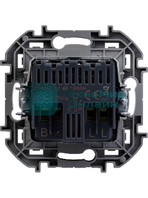 Светорегулятор поворотный Legrand без нейтрали, 300 Вт, антрацит